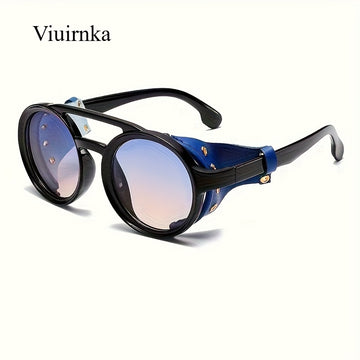 Alternative Darkwear Double Bridge Round UV400 Sunglasses | Case Included | 4 Colors