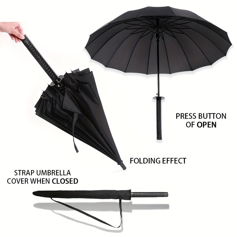 Alternative darkwear katana umbrella sword-style long handle detail