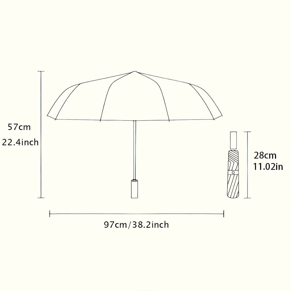 Alternative darkwear skull and rose collapsible umbrella — gothic gift for alternative fashion lovers